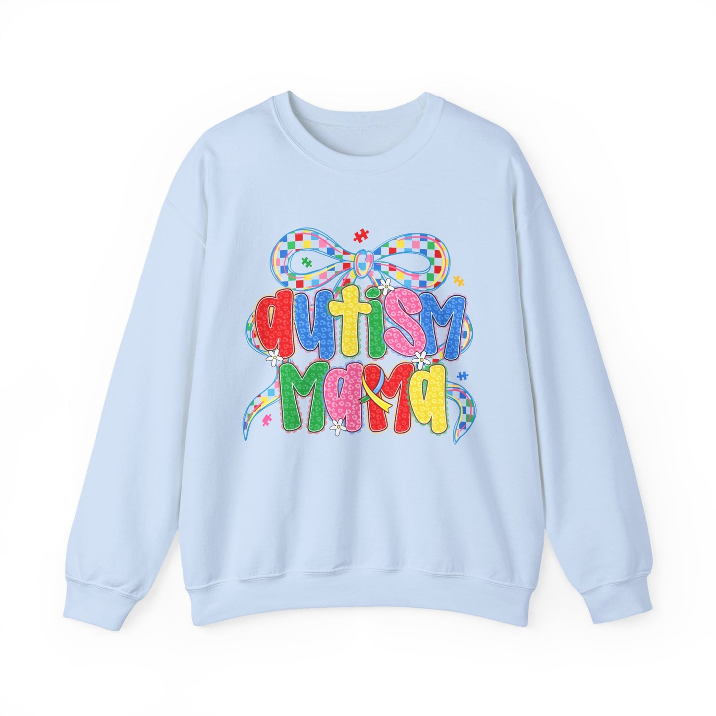Colorful "Autism Mama" Ribbon Support Pullover