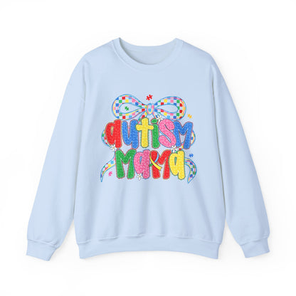 Colorful "Autism Mama" Ribbon Support Pullover