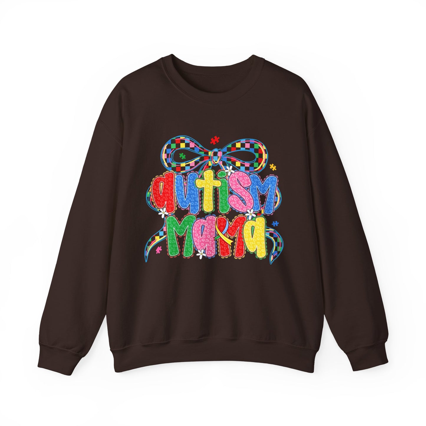 Colorful "Autism Mama" Ribbon Support Pullover