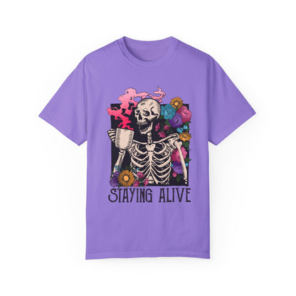 staying alive Unisex Garment-Dyed T-shirt