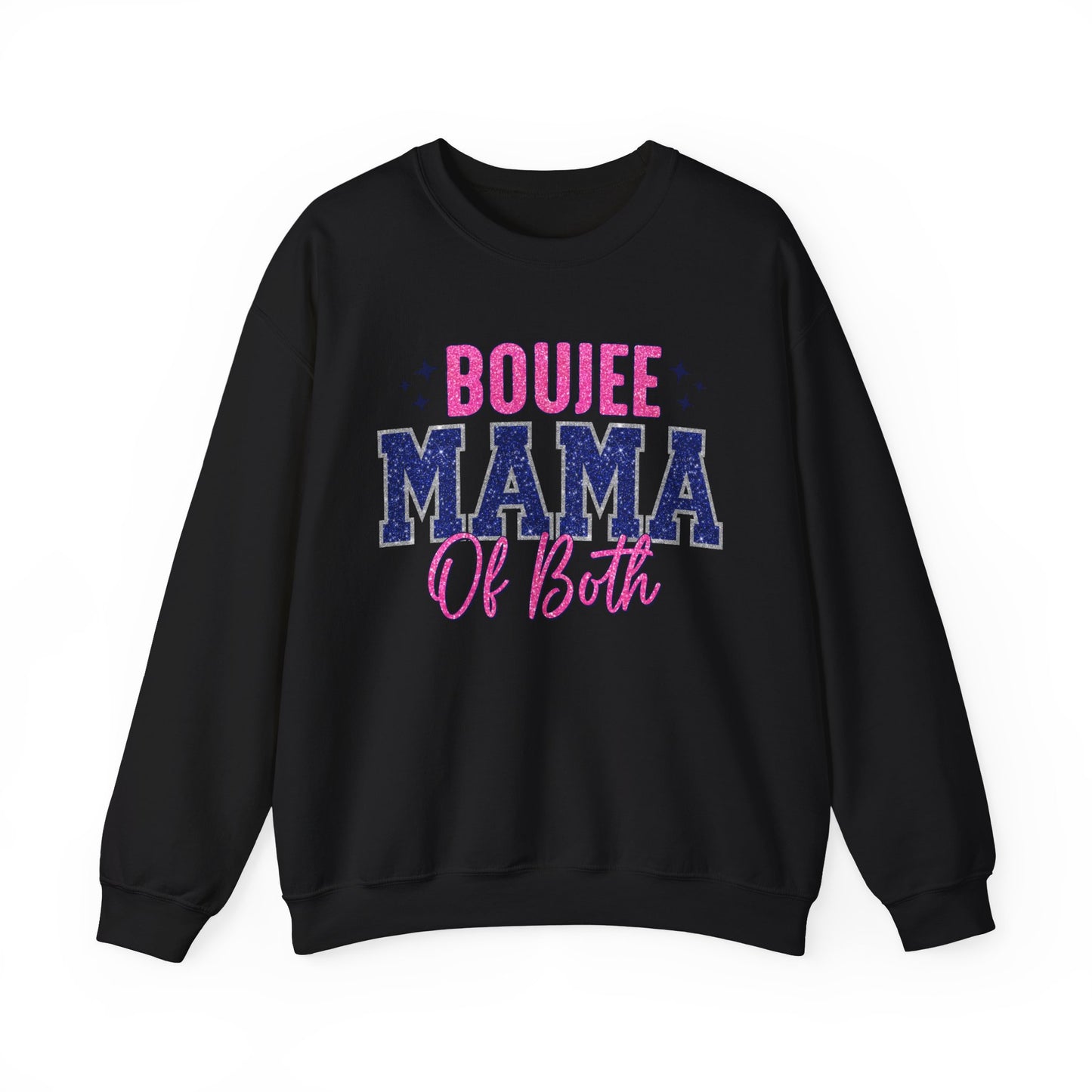 boujee mama of both Unisex Heavy Blend™ Crewneck Sweatshirt