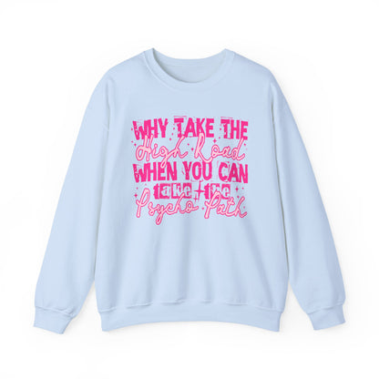 Psycho-Vibe Crewneck Sweatshirt | Fun Unisex Gift, Cozy Casual Wear, Trendy Street Style, Everyday Relaxation