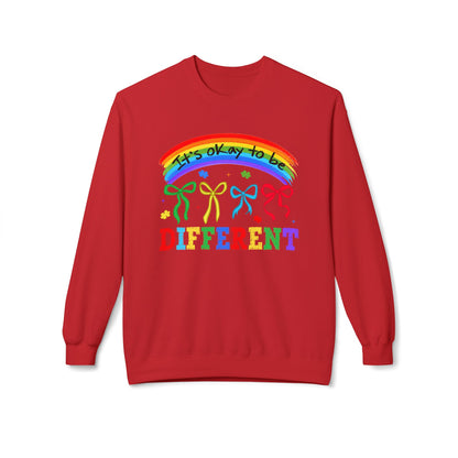 It’s OK to Be Different Rainbow Crewneck sweatshirt
