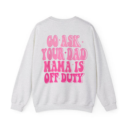 off duty mama Unisex Heavy Blend™ Crewneck Sweatshirt