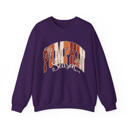 Varsity pumpkin seasons Unisex Heavy Blend™ Crewneck Sweatshirt