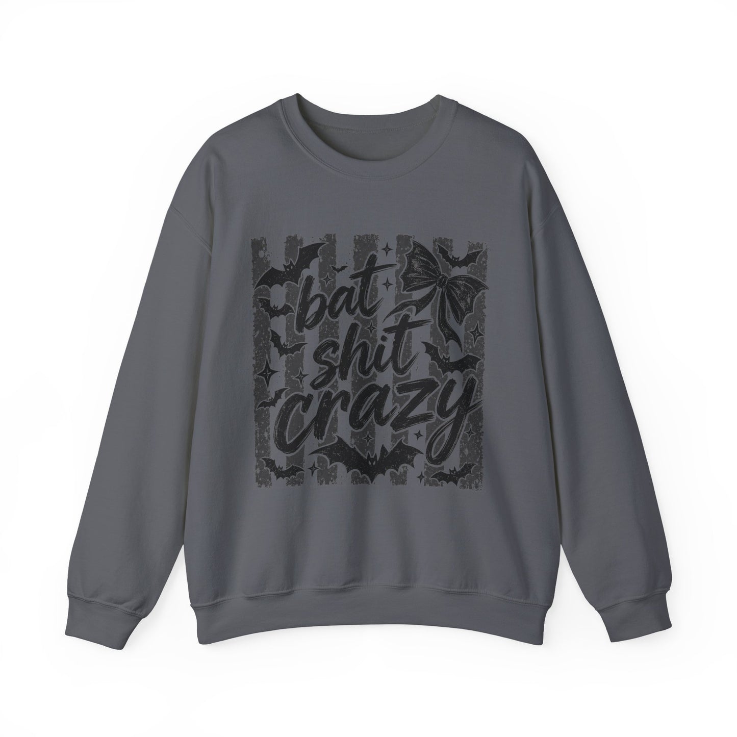Bat shit crazy Unisex Heavy Blend™ Crewneck Sweatshirt