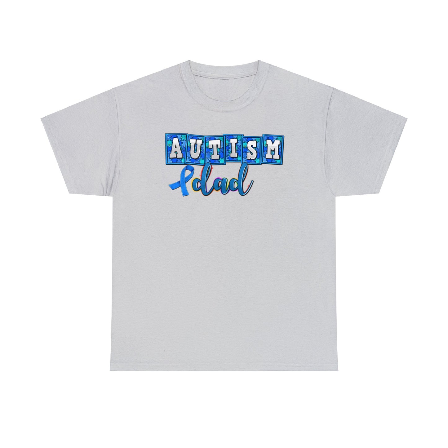 autism dad Unisex Heavy Cotton Tee