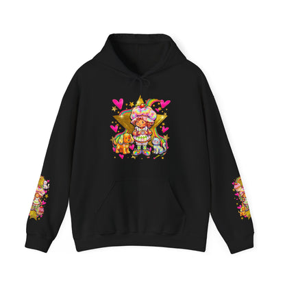 Strawberry Shortcake Hoodie — Cute Retro Cartoon Hooded Sweatshirt