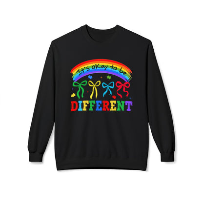 It’s OK to Be Different Rainbow Crewneck sweatshirt