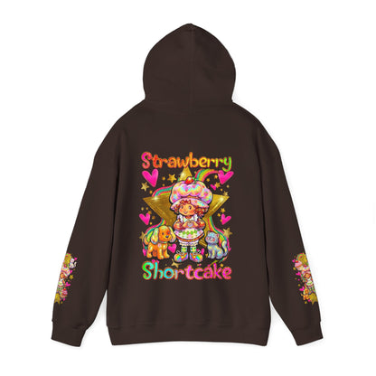 Strawberry Shortcake Hoodie — Cute Retro Cartoon Hooded Sweatshirt