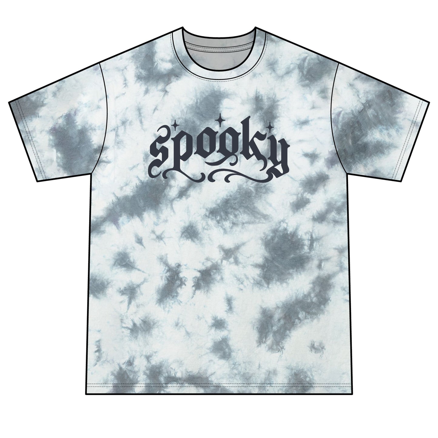 Spooky Unisex Crystal Tie-Dye Tee