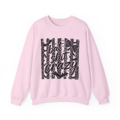Bat shit crazy Unisex Heavy Blend™ Crewneck Sweatshirt