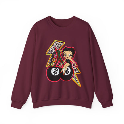 Betty Boop Retro Lightning Crewneck Sweatshirt