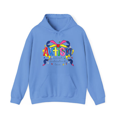 Autism Awareness Ribbon Hoodie — Colorful 'Autism' Support Sweatshirt