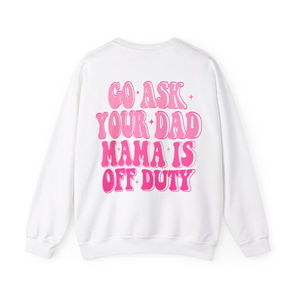 off duty mama Unisex Heavy Blend™ Crewneck Sweatshirt