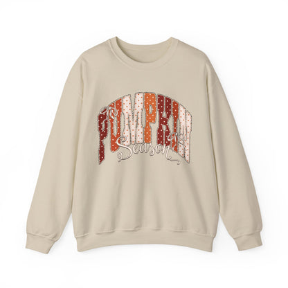 Varsity pumpkin seasons Unisex Heavy Blend™ Crewneck Sweatshirt