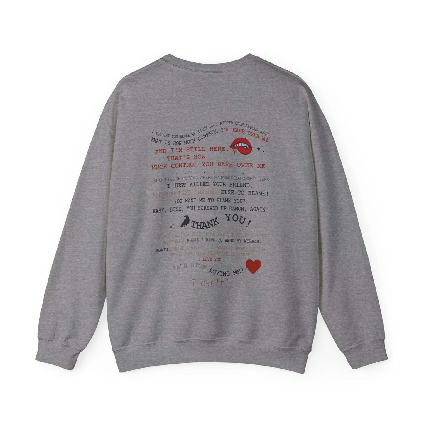 Delena toxic love club Crewneck Sweatshirt