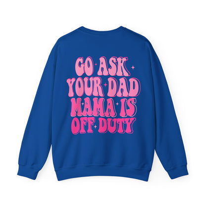 off duty mama Unisex Heavy Blend™ Crewneck Sweatshirt