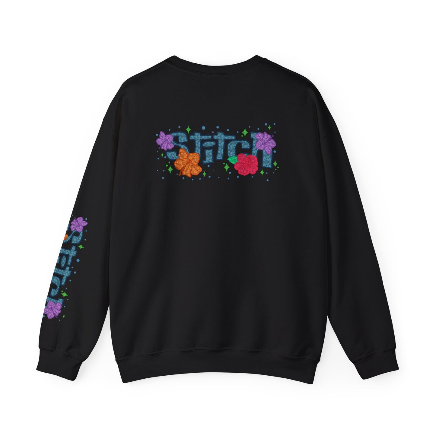 Lace floral stitch Crewneck Sweatshirt