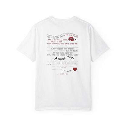 Damon and Elena toxic love club Lyric Collage T-shirt