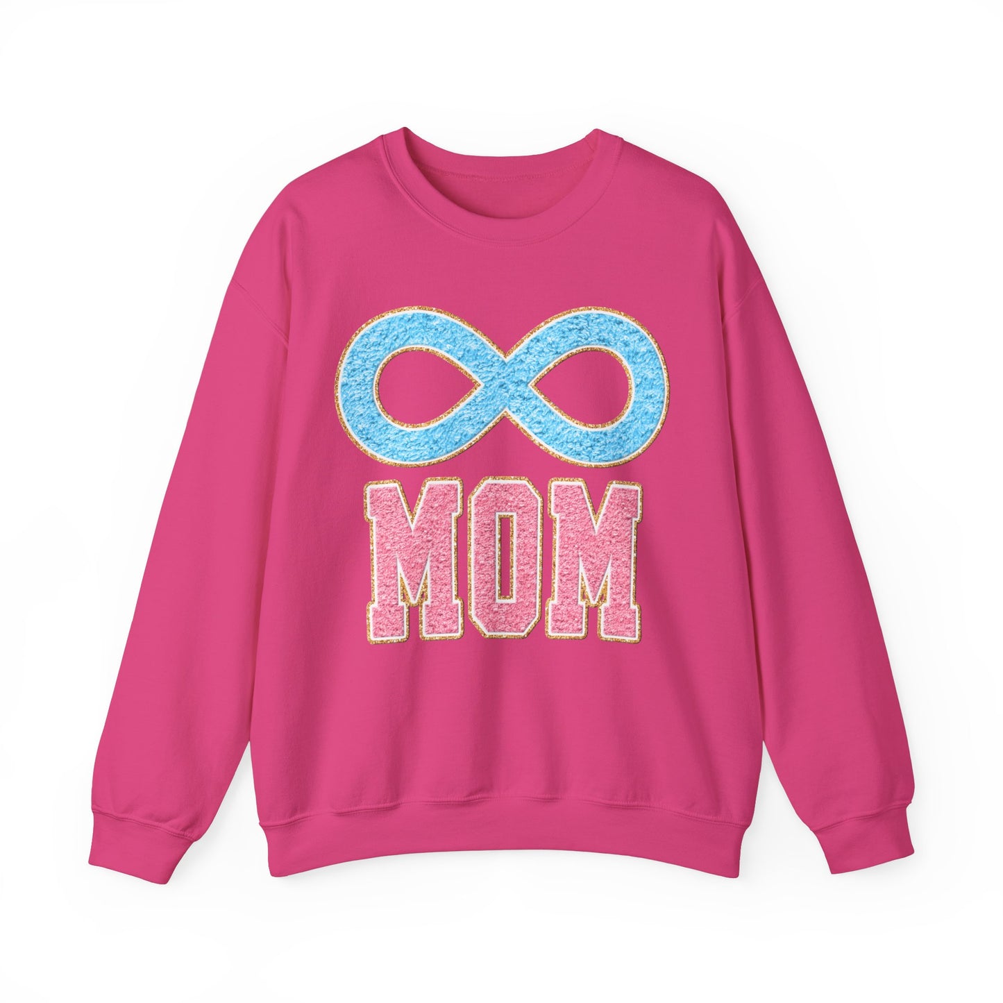 mom blue infinity Unisex Heavy Blend™ Crewneck Sweatshirt