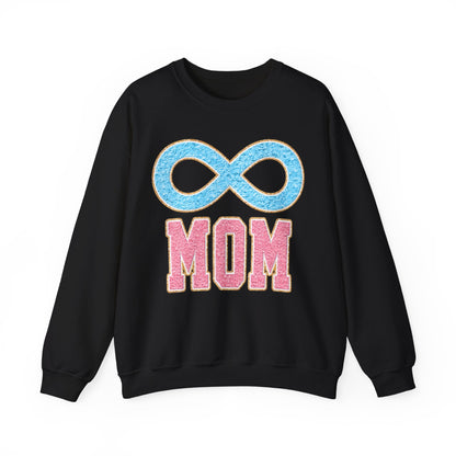 mom blue infinity Unisex Heavy Blend™ Crewneck Sweatshirt