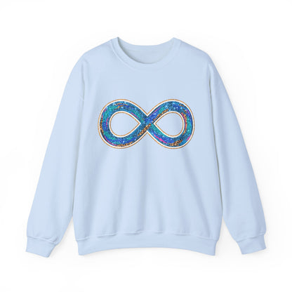 autism infinity symbol Unisex Heavy Blend™ Crewneck Sweatshirt