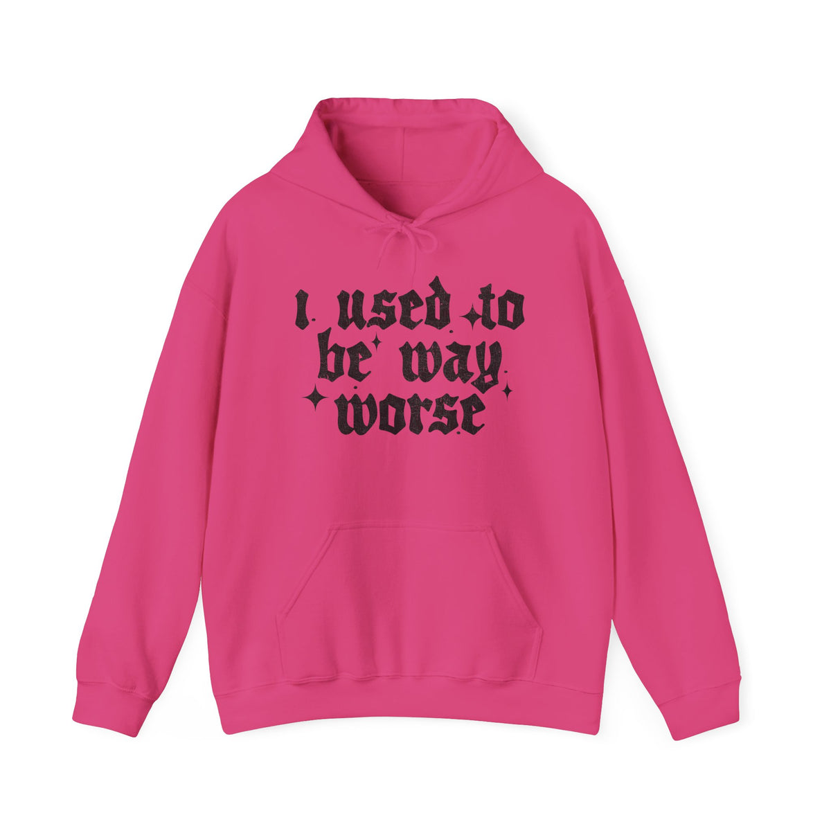 I use to be worse Unisex Heavy Blend™ Hooded Sweatshirt