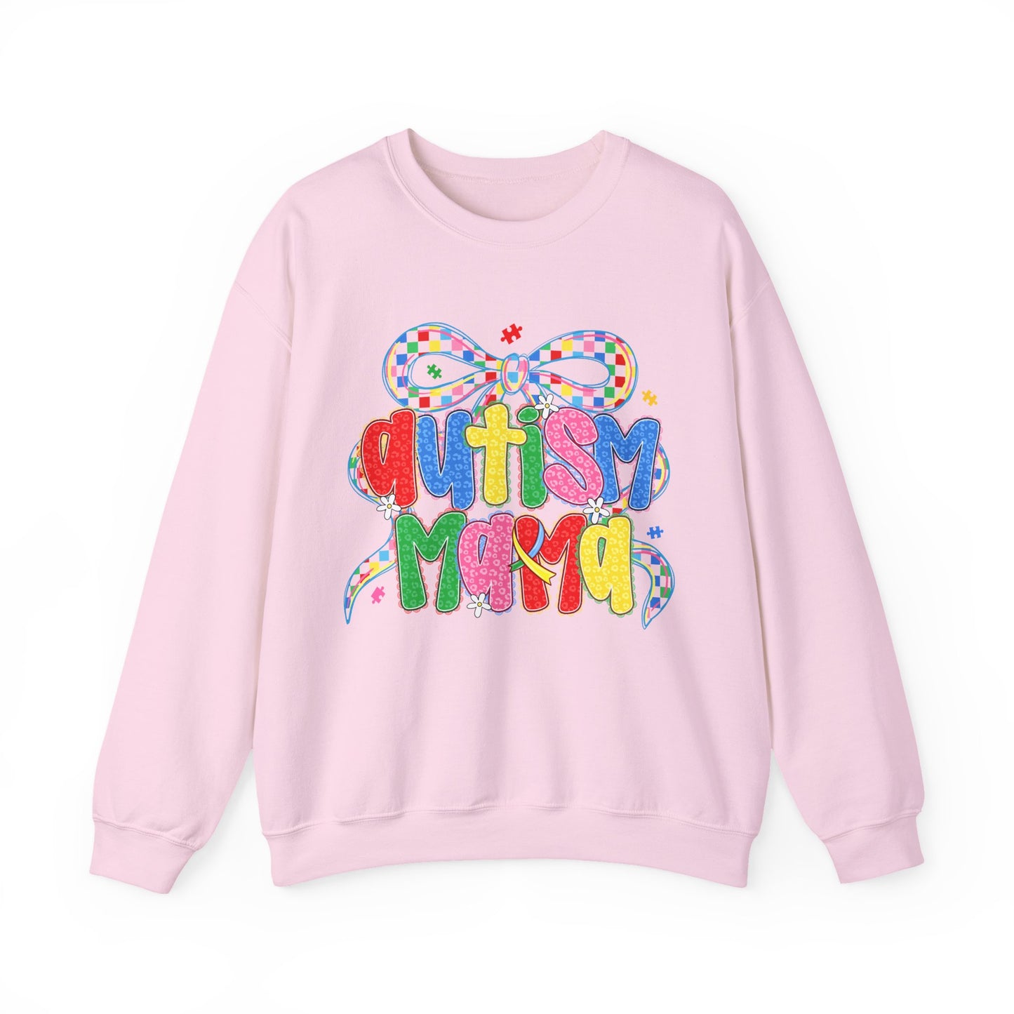 Colorful "Autism Mama" Ribbon Support Pullover