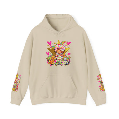 Strawberry Shortcake Hoodie — Cute Retro Cartoon Hooded Sweatshirt
