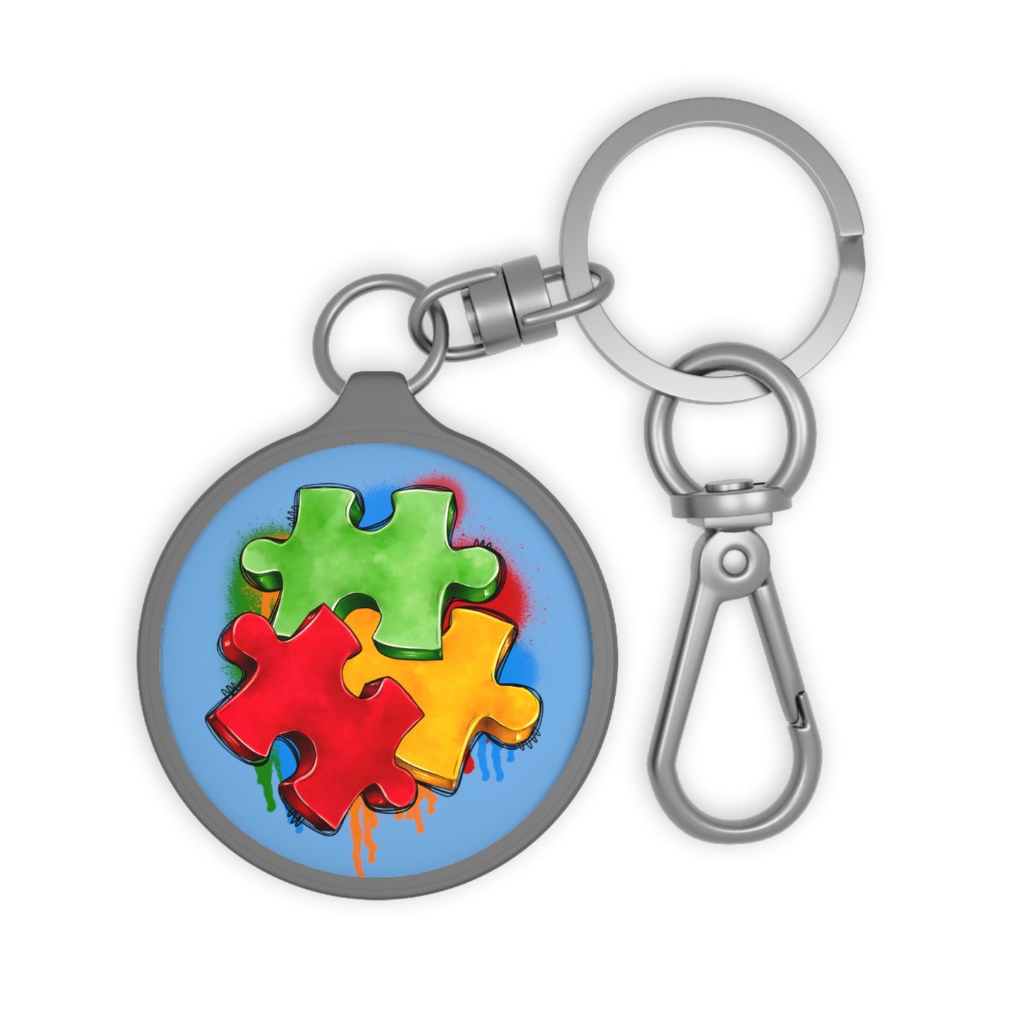 puzzle piece Keyring Tag