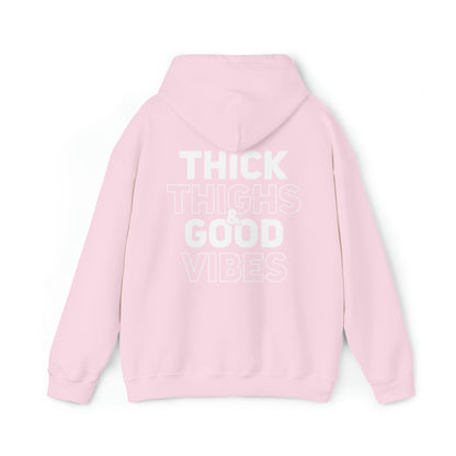 Thick thighs good vibes Unisex Heavy Blend™ Hooded Sweatshirt