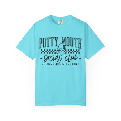 Potty Mouth Social Club T-Shirt — Funny Toilet Graphic Tee