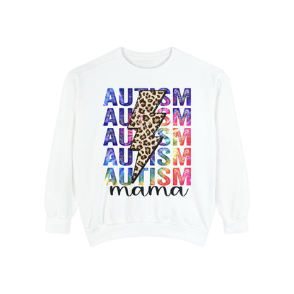 Autism Mom Unisex Garment-Dyed Sweatshirt