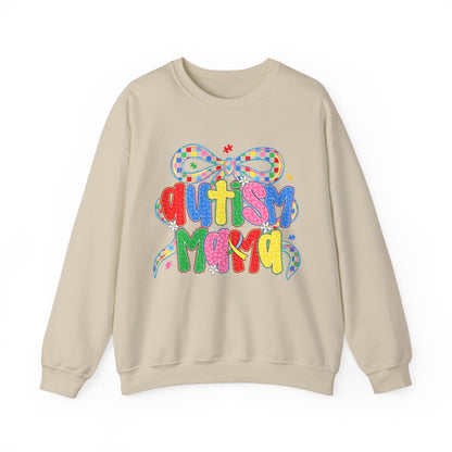 Colorful "Autism Mama" Ribbon Support Pullover