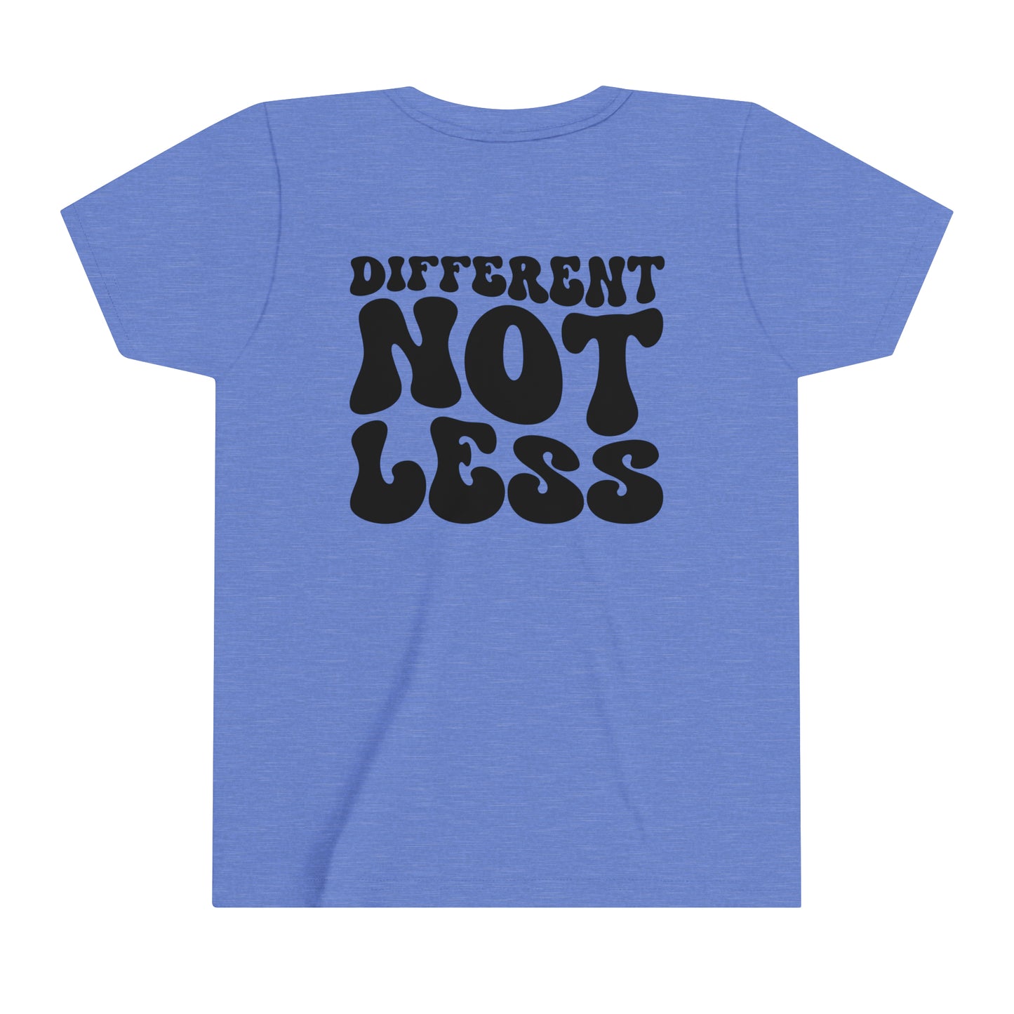 different not less Youth Short Sleeve Tee