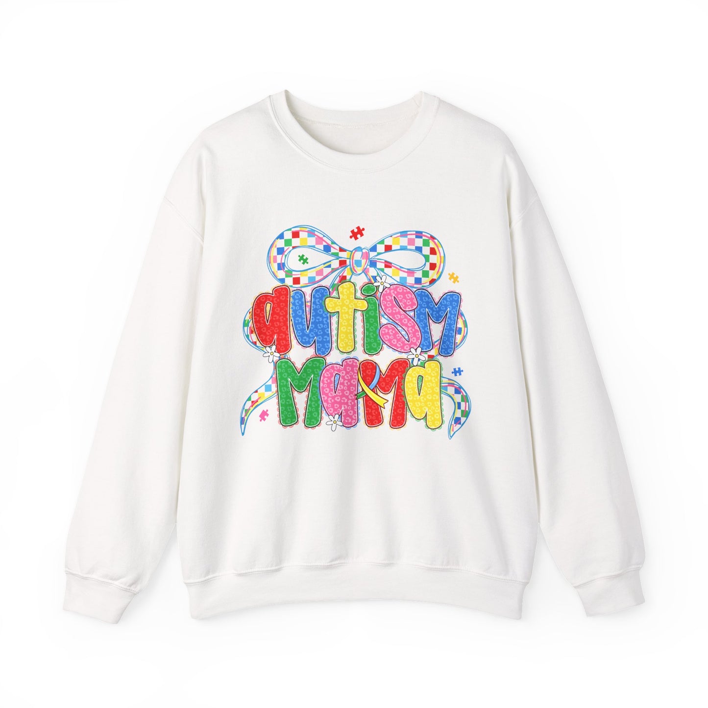 Colorful "Autism Mama" Ribbon Support Pullover