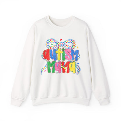 Colorful "Autism Mama" Ribbon Support Pullover