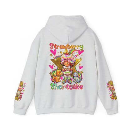 Strawberry Shortcake Hoodie — Cute Retro Cartoon Hooded Sweatshirt