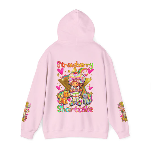 Strawberry Shortcake Hoodie — Cute Retro Cartoon Hooded Sweatshirt