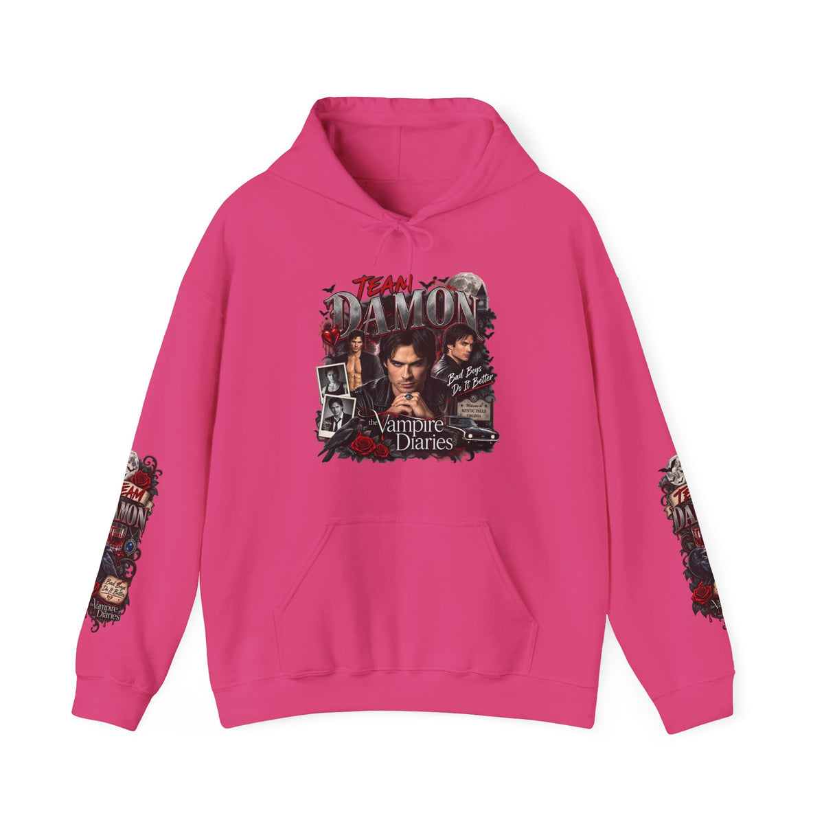 Team Damon Unisex Heavy Blend™ Hooded Sweatshirt