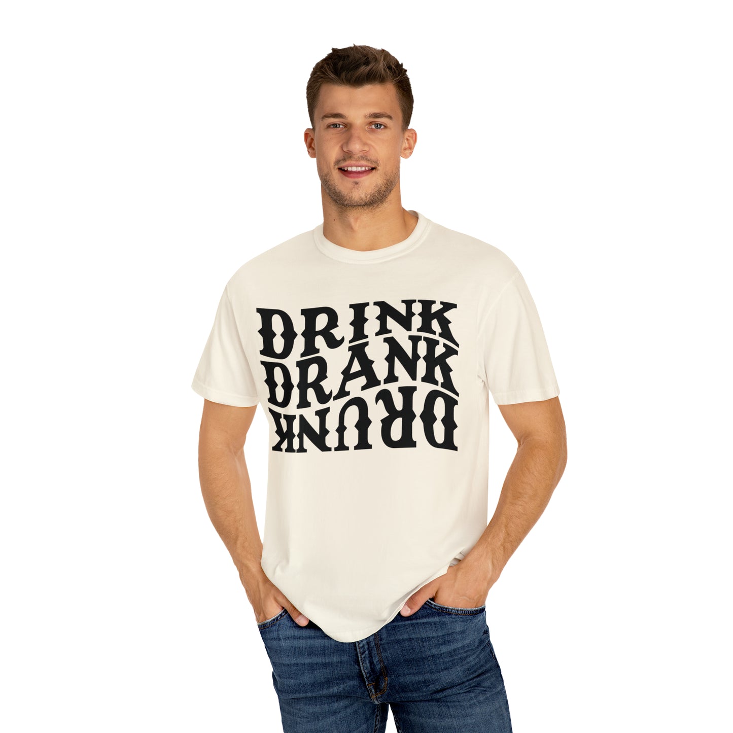 Drunk Unisex Garment-Dyed T-shirt