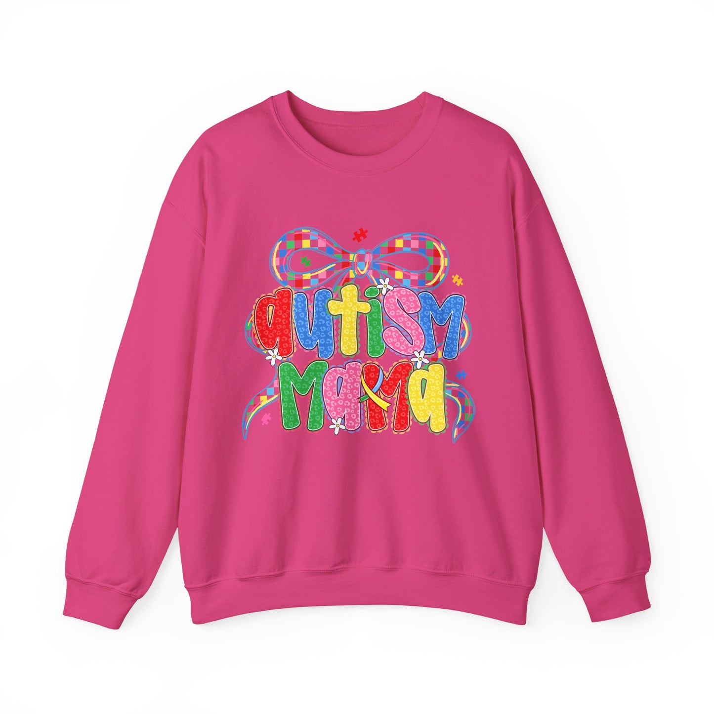 Colorful "Autism Mama" Ribbon Support Pullover