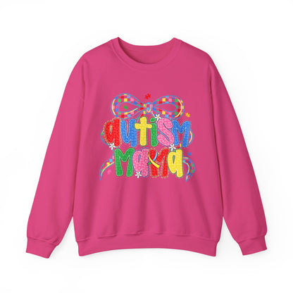 Colorful "Autism Mama" Ribbon Support Pullover