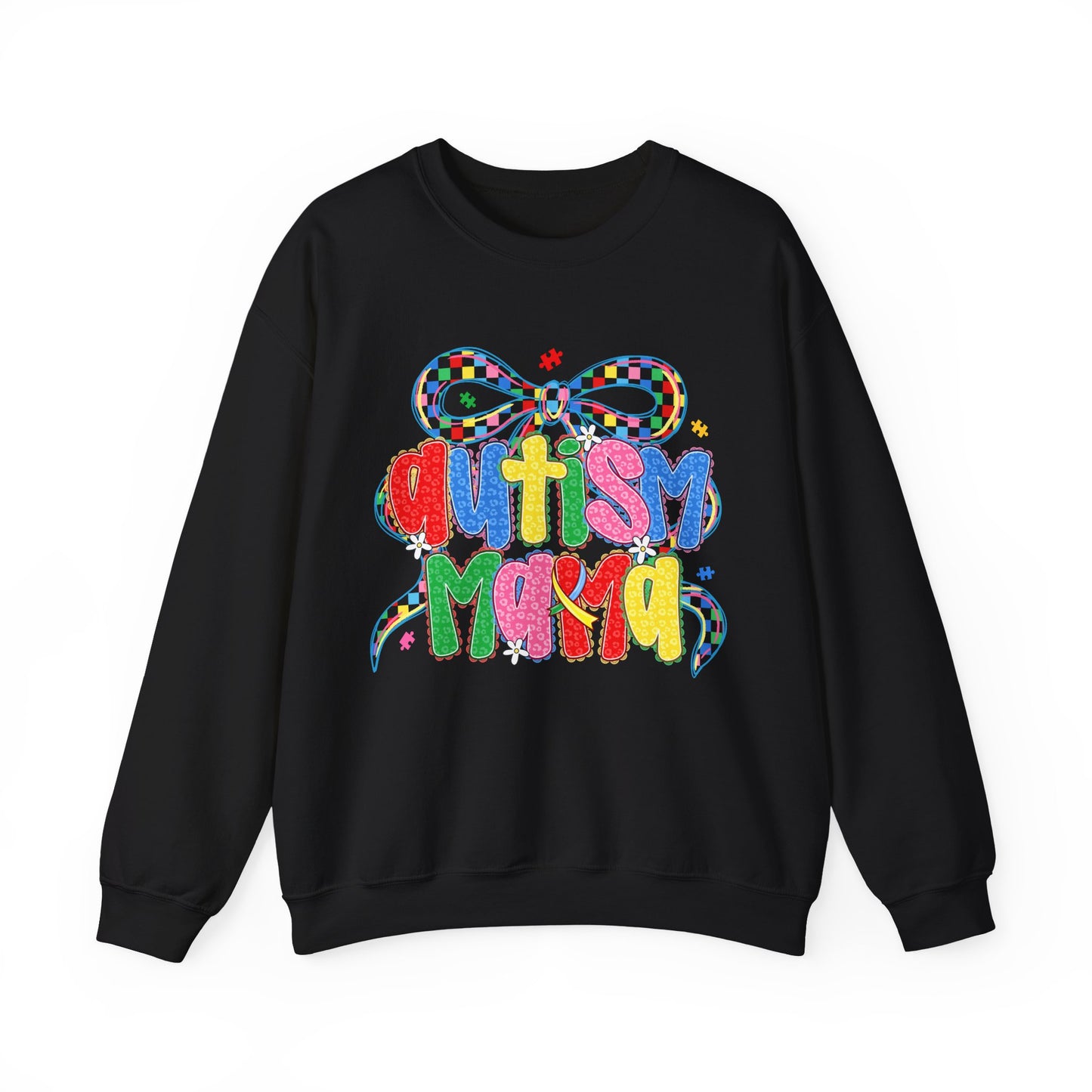 Colorful "Autism Mama" Ribbon Support Pullover