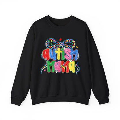 Colorful "Autism Mama" Ribbon Support Pullover