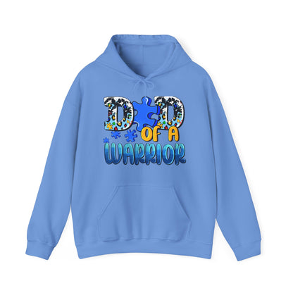 dad of a warrior Unisex Heavy Blend™ Hooded Sweatshirt