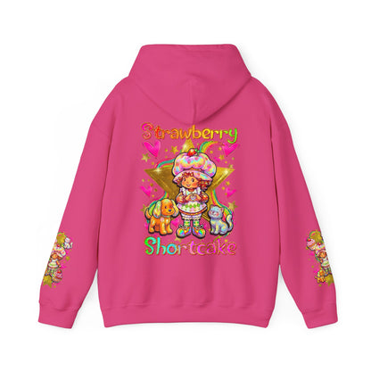 Strawberry Shortcake Hoodie — Cute Retro Cartoon Hooded Sweatshirt