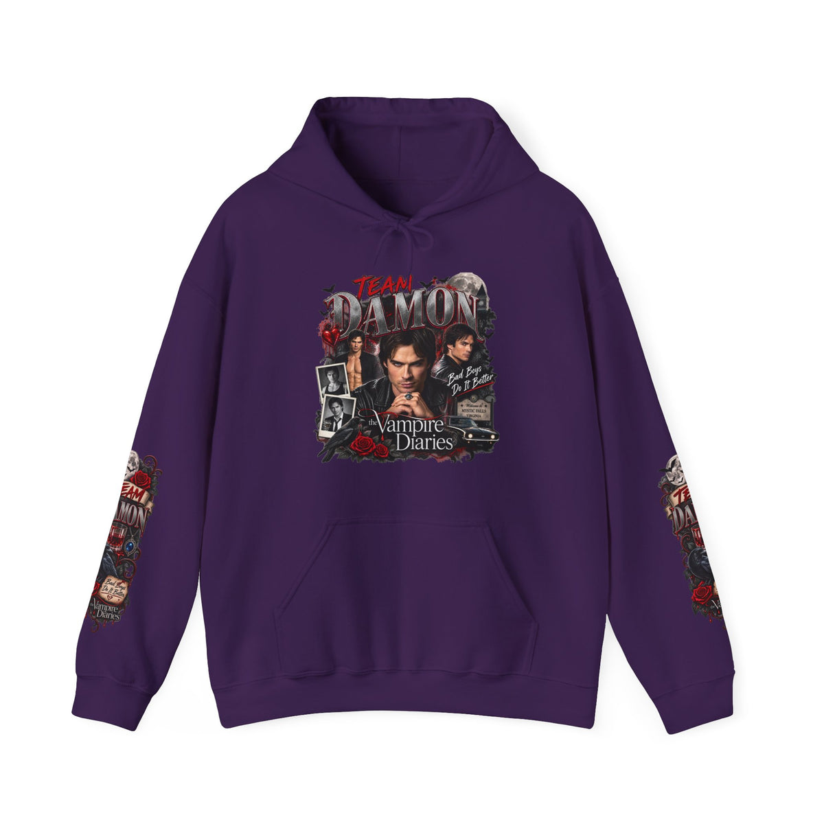 Team Damon Unisex Heavy Blend™ Hooded Sweatshirt