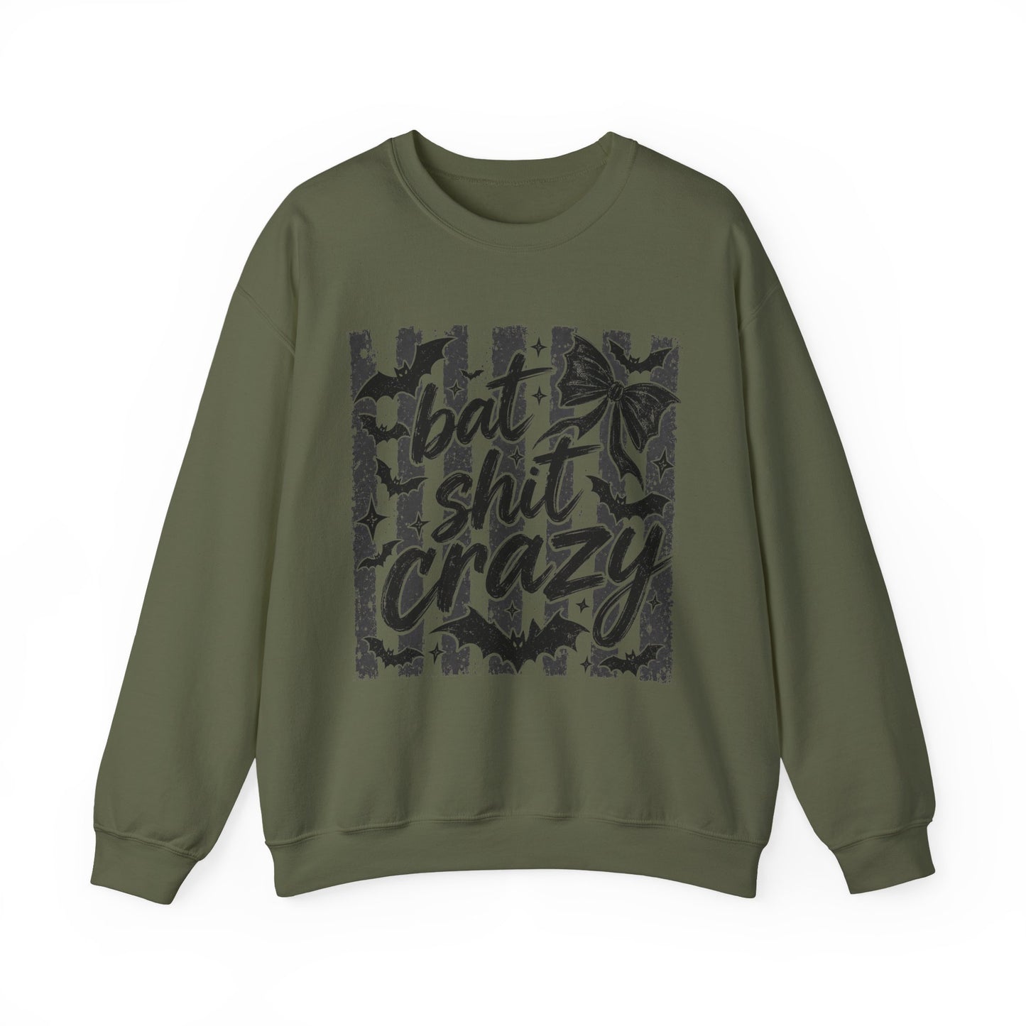 Bat shit crazy Unisex Heavy Blend™ Crewneck Sweatshirt